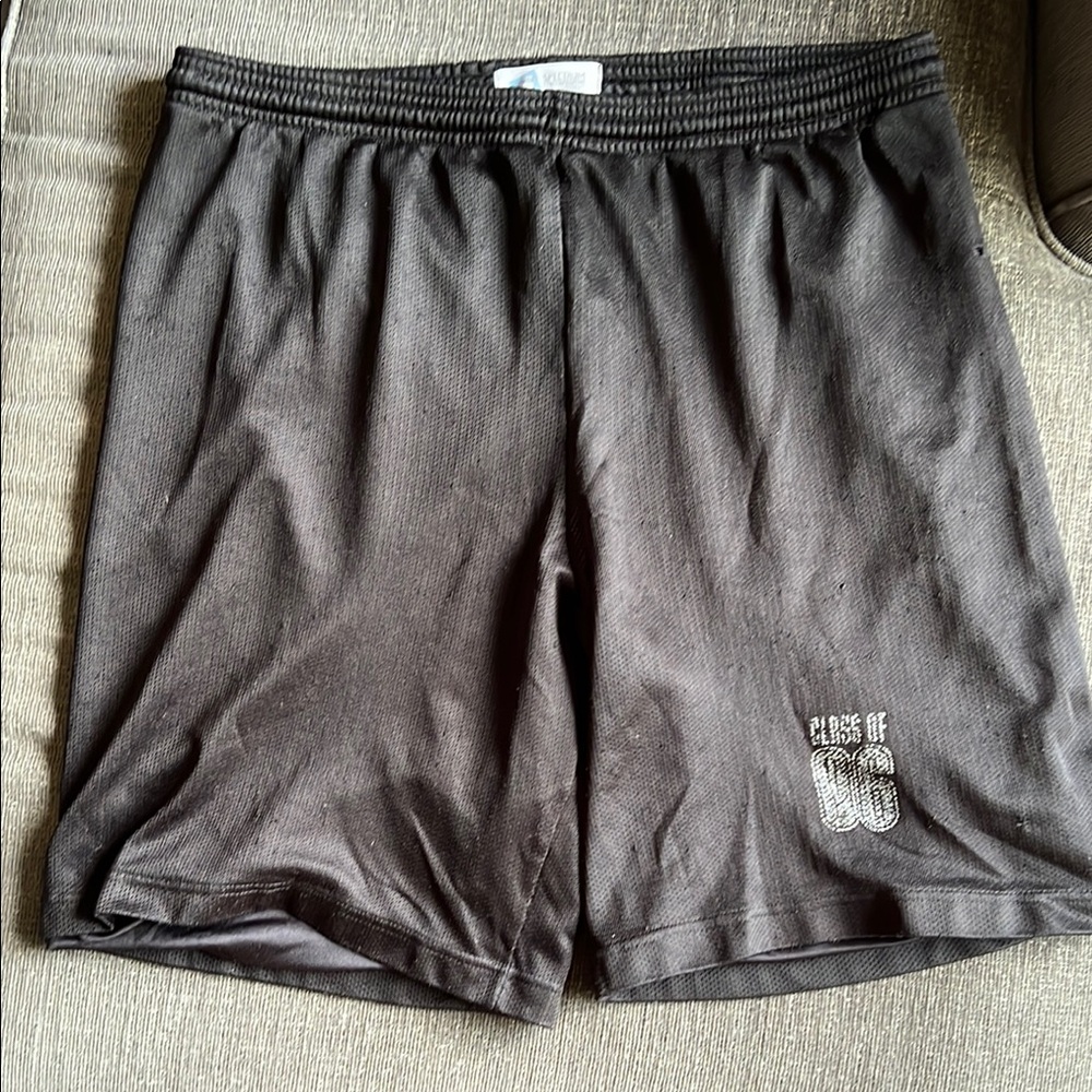 “Class of 06” Black Athletic Shorts with Elastic Waistband